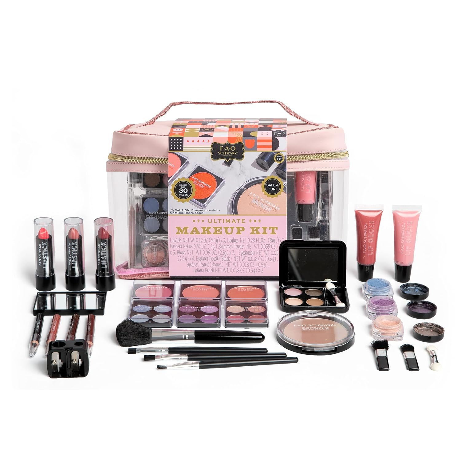 fao schwarz メイクボックス FAO Schwarz Glitz & Glam Portable Vanity Girls' Makeup Case